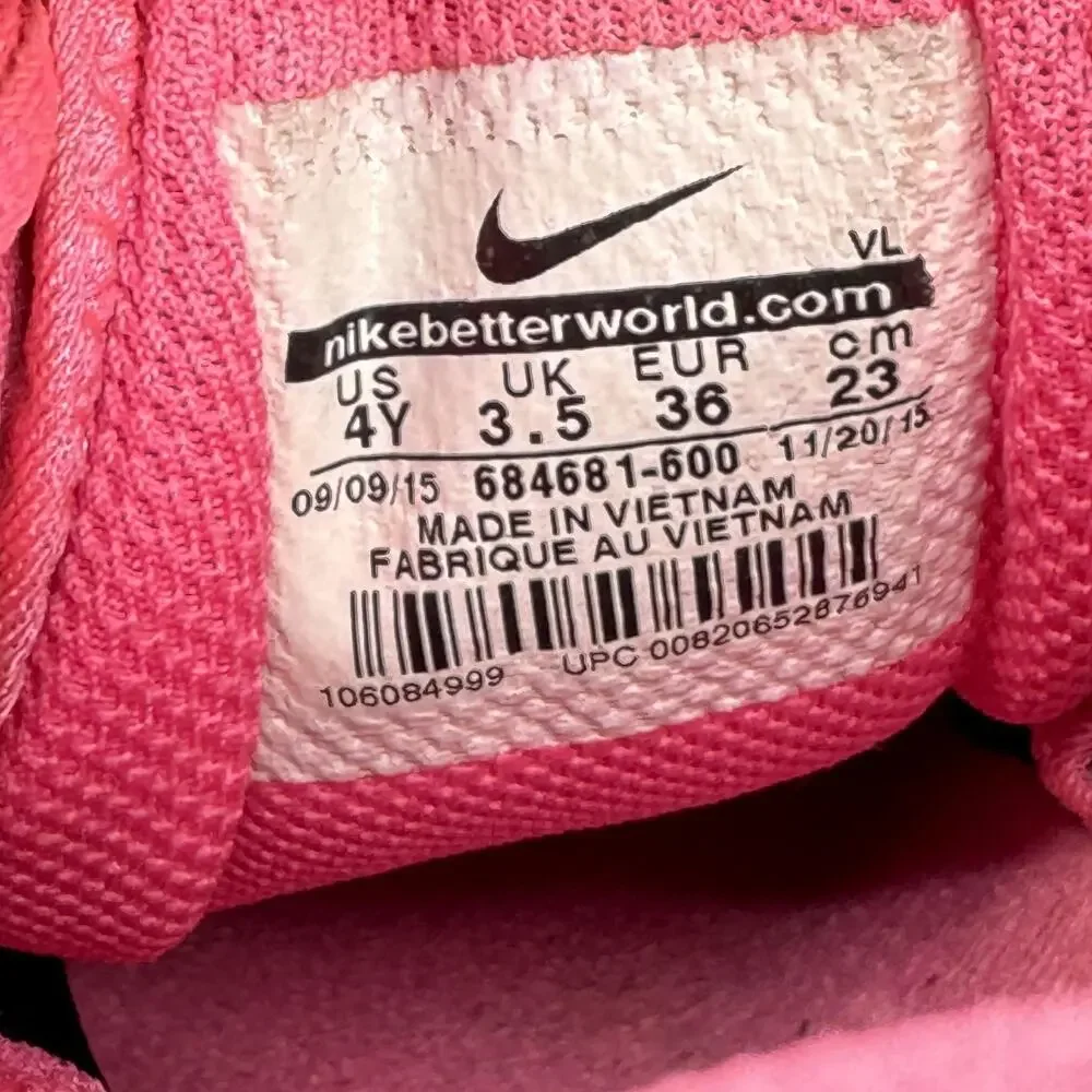 Nike Hyperdiamond Keystone GS Softball Cleats Pink Black Girls Size 4Y